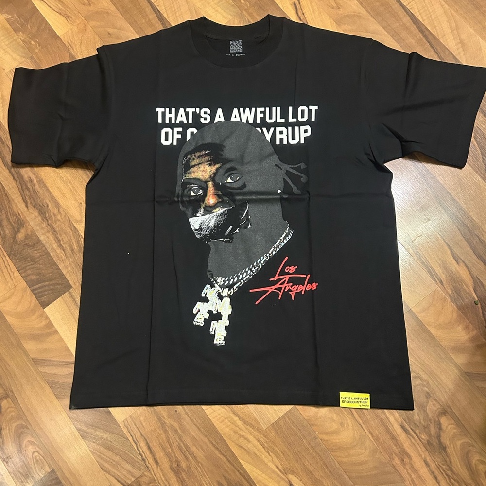 Black Graphic Tee with Bold Design